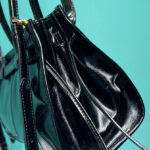 Prada Medium Leather Handbag 1BA426 Black